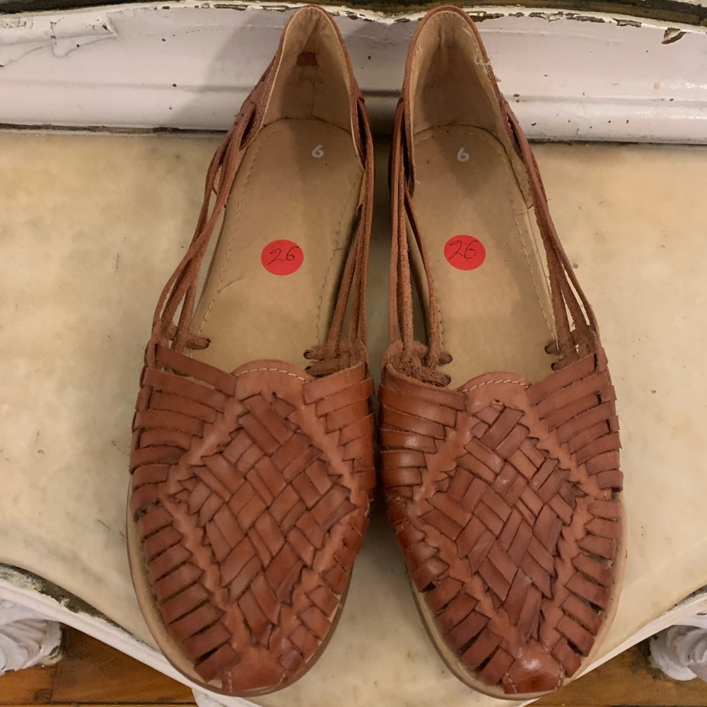 Soft tan huaraches from Mexico, 9, Never Been Worn